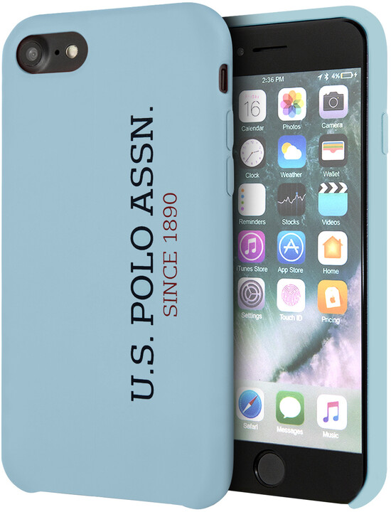 U.S. Polo silikonový kryt pro iPhone 8/SE2, světle modrá_1715364284