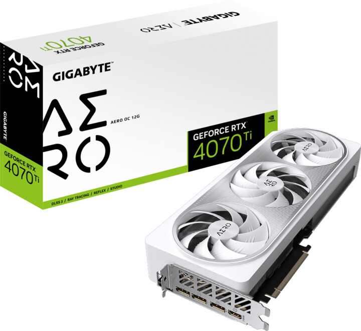 GIGABYTE GeForce RTX 4070 Ti AERO OC 12G, 12GB GDDR6X 3xDP 1xHDMI_1205420867