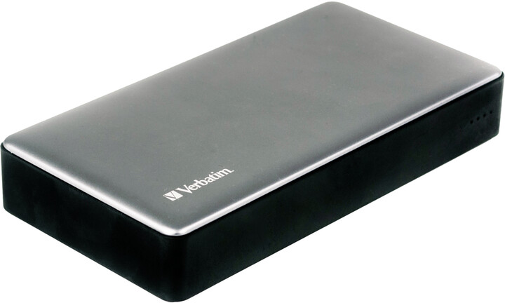 Verbatim powerbanka 20000mAh, 2x USB-A 3.0 + USB-C, PD, QC, kovová, stříbrná_198707174