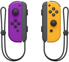 Nintendo Joy-Con (pár), fialový/oranžový (SWITCH) Poukaz 200 Kč na nákup na Mall.cz + O2 TV HBO a Sport Pack na dva měsíce