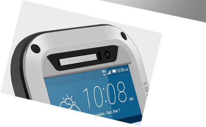 Love Mei Case ochranné pouzdro Powerbul pro HTC M9, silver_1582183606