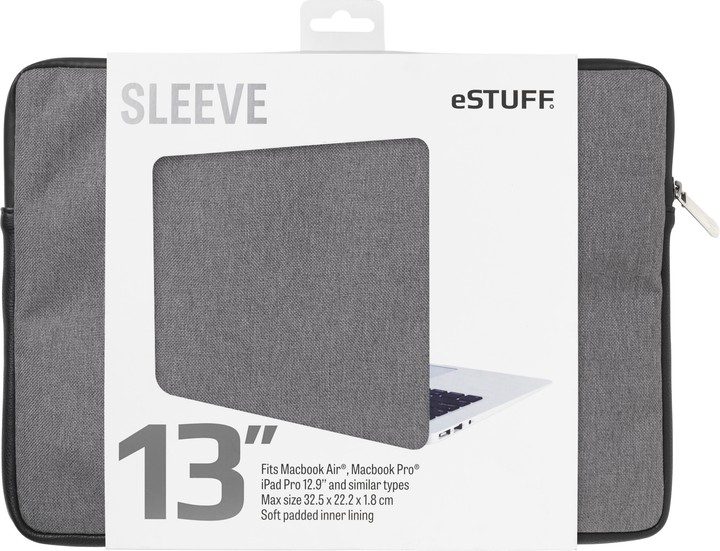 eSTUFF Macbook Air, iPad Pro 13&#39;&#39; Sleeve - Fits Macbook Pro, twill_1017800354