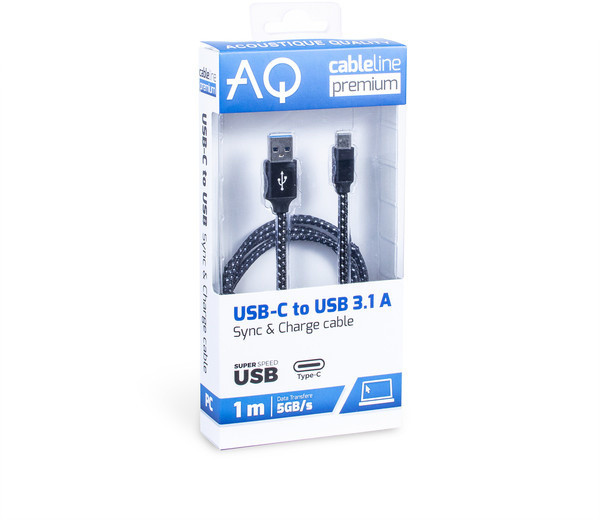 AQ Premium PC67010 USB-C 3.1 A, délka 1m_921485113