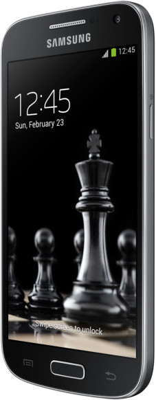 Samsung Galaxy S4 mini, černá, imitace kůže_1701324024