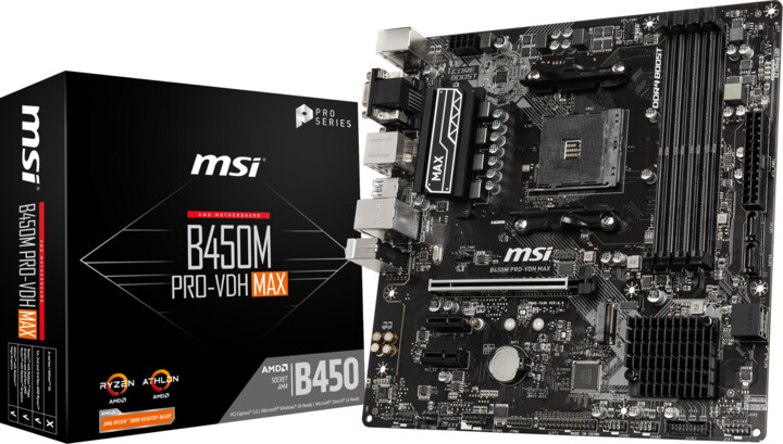 MSI B450M PRO-VDH MAX - AMD B450