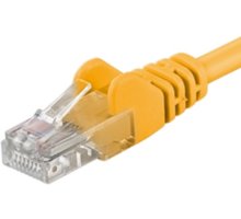 PremiumCord Patch kabel UTP RJ45-RJ45 level 5e, 3m, žlutá_1312666006