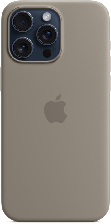 Apple Silikonový kryt s MagSafe pro iPhone 15 Pro Max, jílově šedá_1263969136