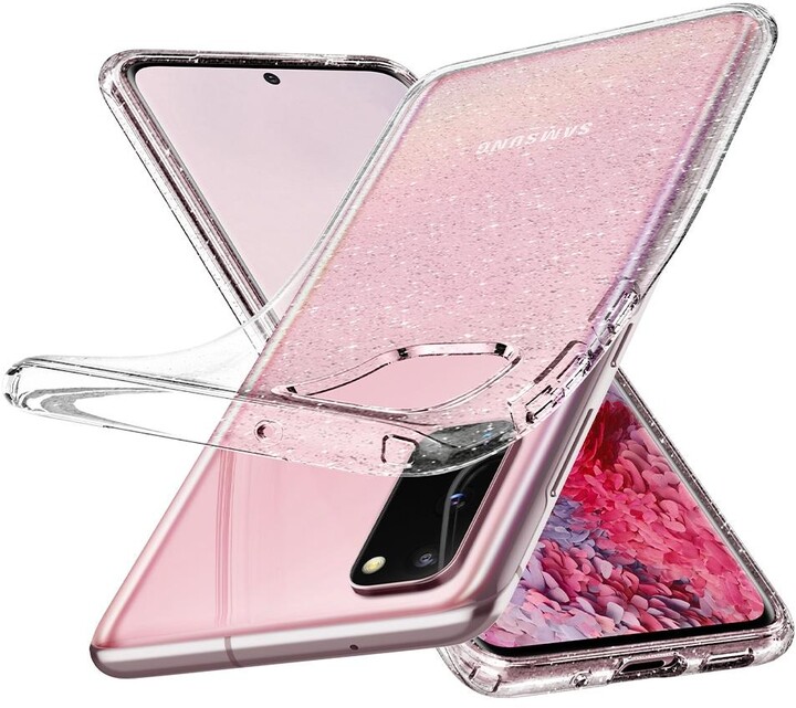 Spigen ochranný kryt Liquid Crystal Glitter pro Samsung Galaxy S20, transparentní_725902444