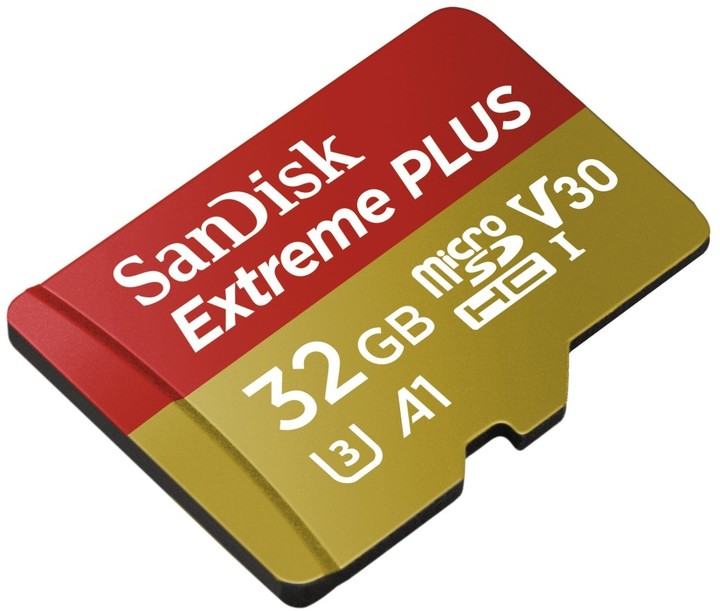 SanDisk Micro SDHC Extreme Plus 32GB 100MB/s UHS-I U3 V30 A1 + SD adaptér_668174081