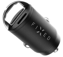 FIXED autonabíječka, USB-C, USB-A, PD & QC, 30W, černá FIXCC30M-CU-BK