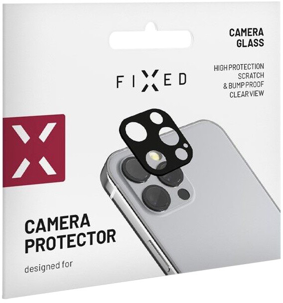 FIXED ochranné sklo fotoaparátu pro Apple iPhone 13 Pro, černá_743479418