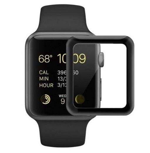 COTEetCI tvrzené sklo 4D Black-Rim pro Apple Watch, Full Glue, 38mm_1258971585
