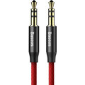 BASEUS kabel audio Yiven Series, Jack 3.5mm, M/M, 1.5m, červená/černá_1638004706