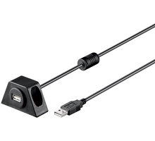 PremiumCord USB 2.0 prodlužovací kabel 1,2m MF s konektorem na přišroubování_207510630