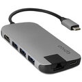 EPICO USB Type-C Hub Multi-Port 4k HDMI & Ethernet - space gray O2 TV HBO a Sport Pack na dva měsíce