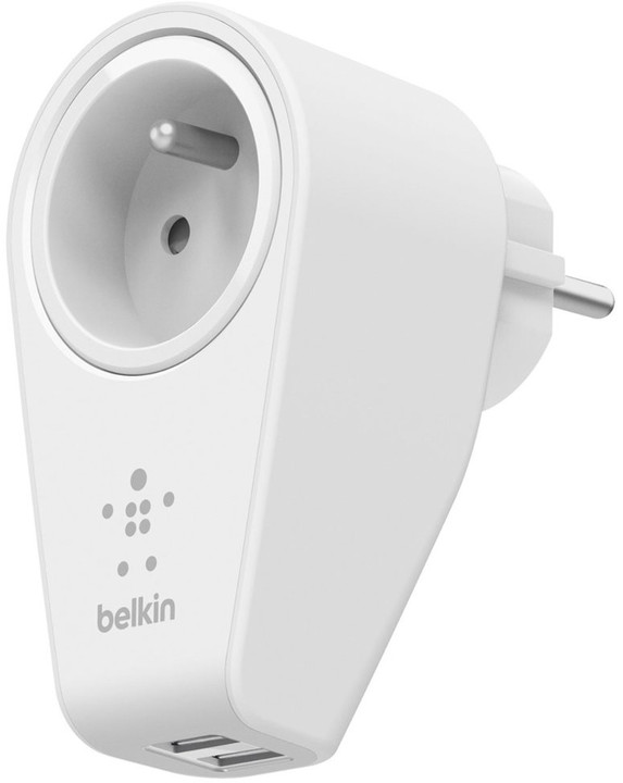 Belkin USB 230V nabíječka otočná BOOST UP, 5V/2.4A, bílá, vč.zásuvky_379936466
