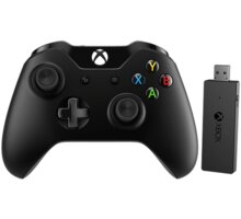 Xbox ONE Bezdrátový ovladač, černý + bezdrátový adaptér pro Win 10 (PC, Xbox ONE)_741398038