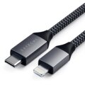 Satechi nabíjecí kabel USB-C - Lightning, 1.8m, šedá_616562365