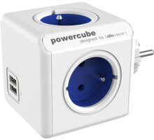 PowerCube ORIGINAL USB rozbočka-4 zásuvka, modrá 8718444082262