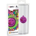 EMTEC Smiley World Series, Yum Yum 8GB, fialový_1217430103