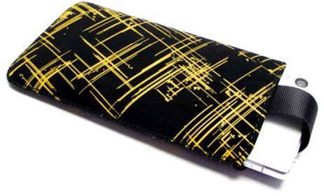 FIXED Velvet pouzdro, mikroplyš, motiv Yellow Stripes, velikost 4XL_449531184