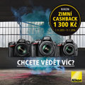 Vylepšete svou fotovýzbroj a získejte 1 300 Kč zpátky. Nikon vám přináší zimní cashback