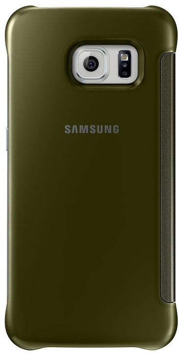 Samsung Clear View EF-ZG925B pouzdro pro Galaxy S6 Edge (G925), zlatá_648958017