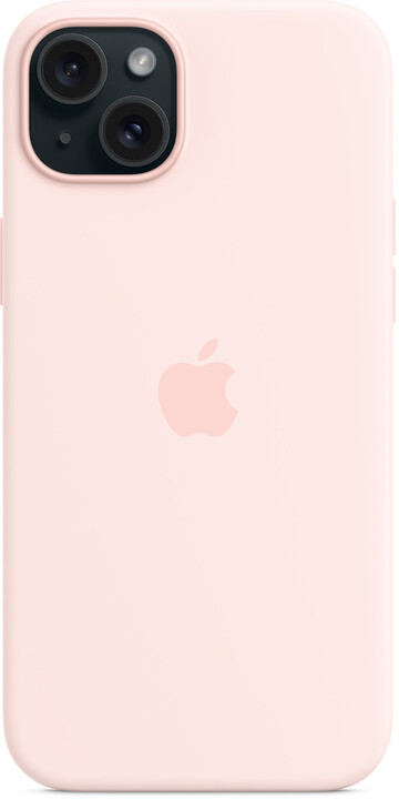 Apple Silikonový kryt s MagSafe pro iPhone 15 Plus, světle růžová_1725984091