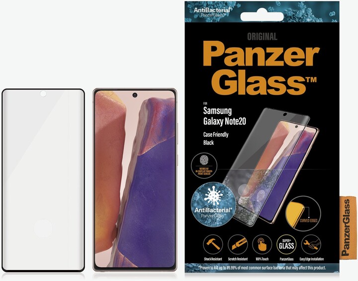 PanzerGlass ochranné sklo Premium pro Samsung Galaxy Note 20, antibakteriální, FingerPrint Ready,_2136439152