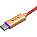 Mcdodo Knight rychlonabíjecí datový kabel USB-C s inteligentním vypnutím napájení, 1m, červená_1820351492