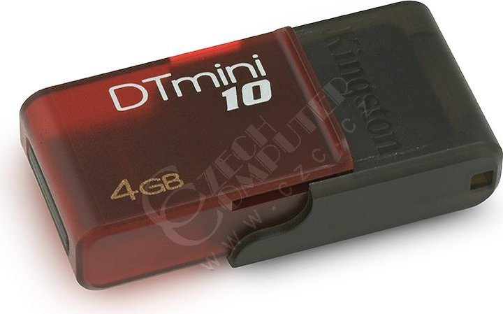 Kingston DataTraveler Mini10 - 4GB, červený_2079158443