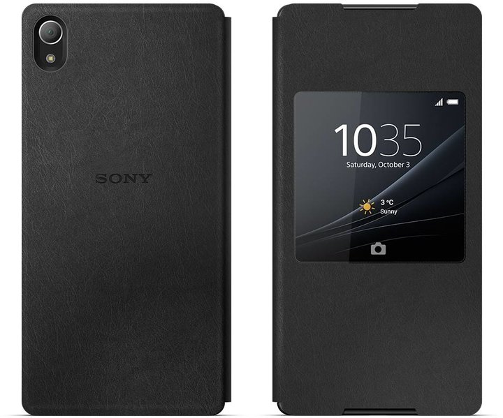 Sony SCR30 Style Cover Window pouzdro pro Xperia Z3+, černá_1452929650