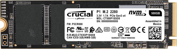 Crucial P1, M.2 - 500GB_222966454