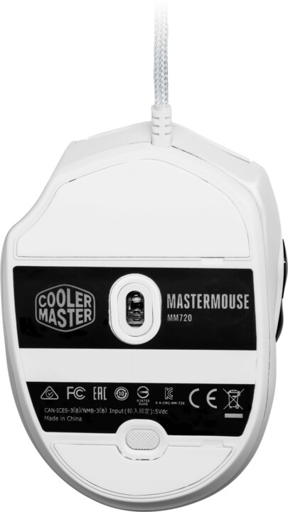 Cooler Master MasterMouse MM720, lesklá bílá_724246580