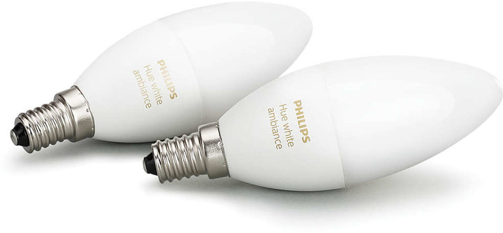 PHILIPS Hue White Ambiance, 2x žárovka svíčková 6,5W E14 B39 DIM_612135250