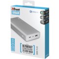 Trust Omni Plkus Metal PowerBank USB-C QC3.0 20000 mAh, stříbrná_1575609748