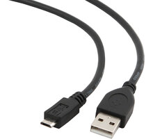 Gembird CABLEXPERT kabel USB A Male/Micro B Male 2.0, 50cm, High Quality, černá CCP-mUSB2-AMBM-0.5M