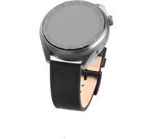 FIXED kožený řemínek pro smartwatch, 20mm, černá Poukaz 200 Kč na nákup na Mall.cz + O2 TV HBO a Sport Pack na dva měsíce