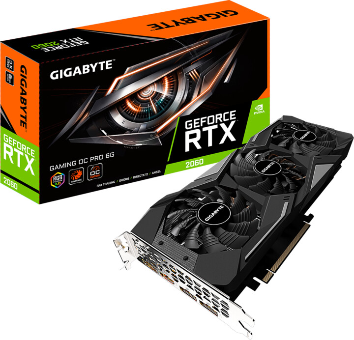 GIGABYTE GeForce RTX 2060 Gaming OC Pro 6G (Rev. 2.0), 6GB GDDR6_648894401