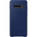 Samsung kožený zadní kryt pro Samsung G975 Galaxy S10+, modrá (Navy)