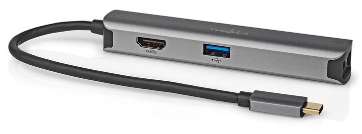 Nedis Multiportový adaptér USB-C, 3x USB-A, HDMI, RJ45_1181447608
