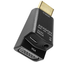 AXAGON HDMI VGA MINI redukce / adaptér, FullHD, audio výstup Poukaz 200 Kč na nákup na Mall.cz