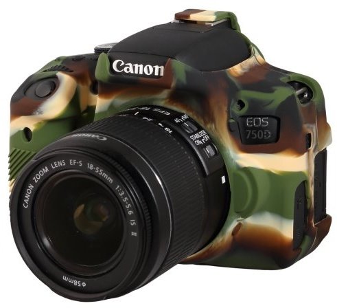 Easy Cover silikonový obal pro Canon 750D, camouflage_1108099063