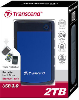 Transcend StoreJet 25H3B - 2TB, modrá_626730595