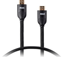 MAX MHC2200B kabel HDMI - HDMI 1.4 opletený 2m, černá_1210916160