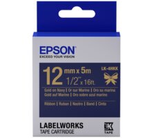 Epson LabelWorks LK-4HKK, páska pro tiskárny etiket, 12mm, 5m, Zlatá-námořní C53S654002