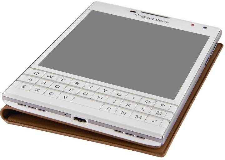 BlackBerry flipové kožené pouzdro pro BlackBerry Passport, sv. hnědá_1867885797