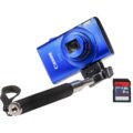 Canon IXUS 170, modrá + SD 8GB + selfie stick_1326955734