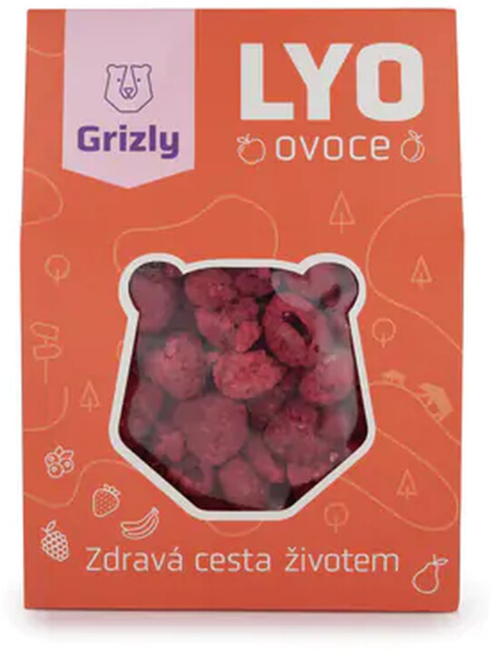 GRIZLY sušené ovoce - maliny, lyofilizované, 35g_523086796
