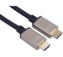 PremiumCord kabel HDMI 2.1, M/M, 8K@60Hz, Ultra High Speed, pozlacené konektory, 3m, černá kphdm21k3